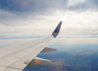 in the air