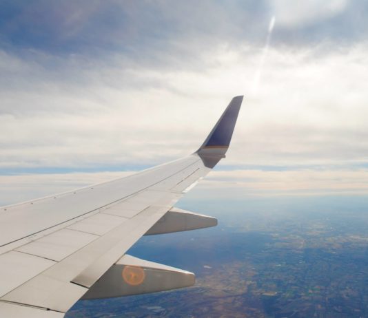 in the air