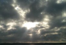 almost sunset sea