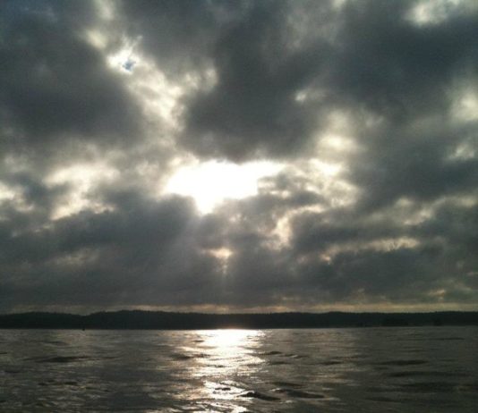 almost sunset sea
